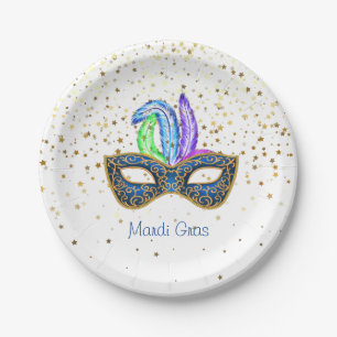 Mardi Gras Paper Plates