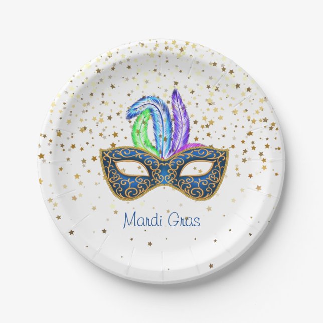 Mardi Gras  Paper Plates (Front)