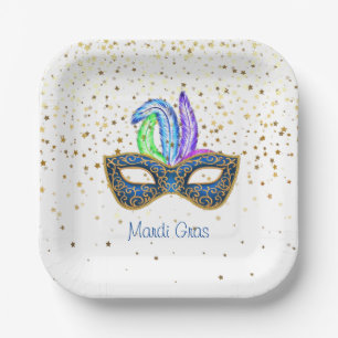 Mardi Gras Paper Plates