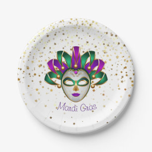 Mardi Gras  Paper Plates