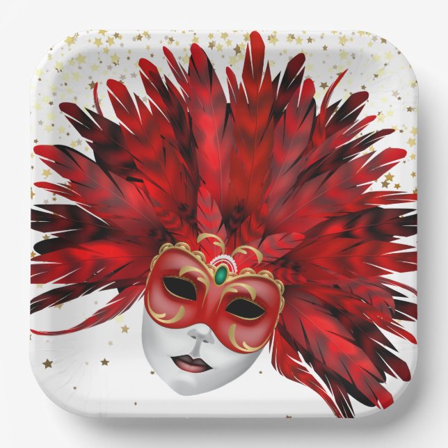 Mardi Gras  Paper Plates (Front)