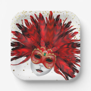 Mardi Gras  Paper Plates