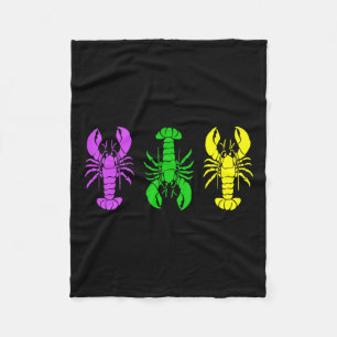 Mardi Gras Parade Carnaval Fleece Blanket
