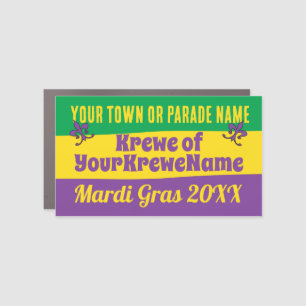 Mardi Gras Parade with any text Car Magnet