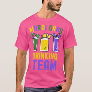 Mardi Gras Party Drinking Team Crawfish Carnival P T-Shirt