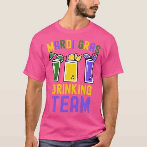 Mardi Gras Party Drinking Team Crawfish Carnival P T_Shirt