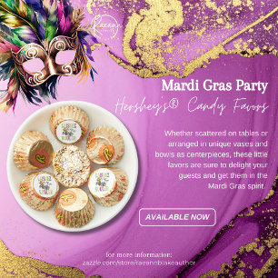 Mardi Gras Party Hershey's® Candy Favors