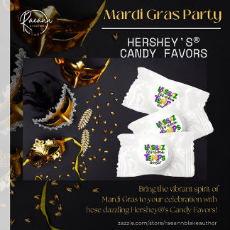 Mardi Gras Party Hershey's® Candy Favors