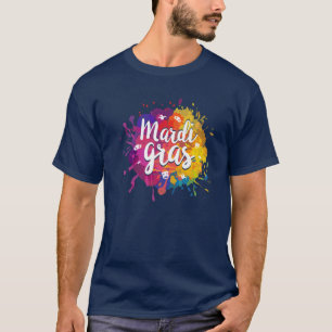 Mardi Gras Party Mask Costume Fat Tuesday Carnival T-Shirt