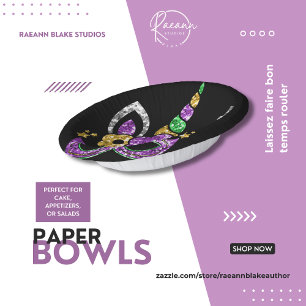 Mardi Gras Party Paper Bowls