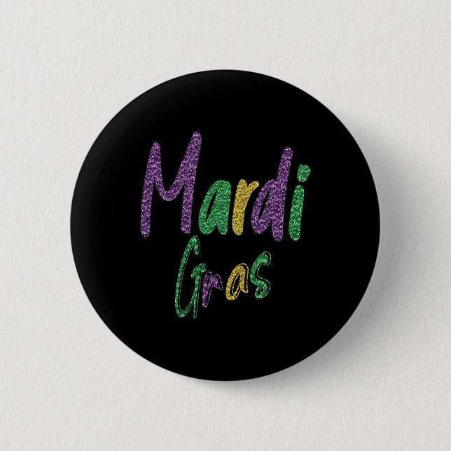 Mardi Gras Party Shirt  Button (Front)