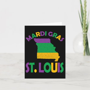 Mardi Gras Party St. Louis Missouri Card