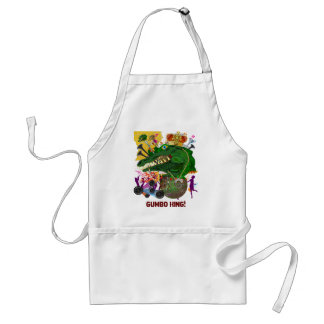 Mardi Gras Party Theme Gumbo King Adult Apron