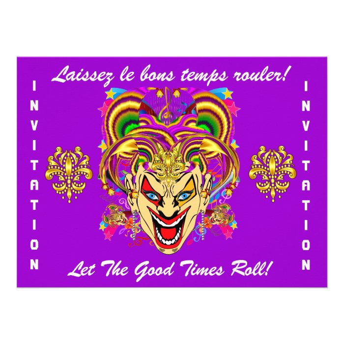 Mardi Gras Party Theme  Important See Notes Invitations