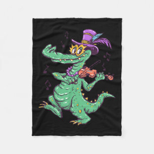 Mardi Gras Party Time 1 Fleece Blanket