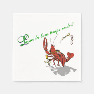 Mardi Gras Partydad Crawfish Napkins