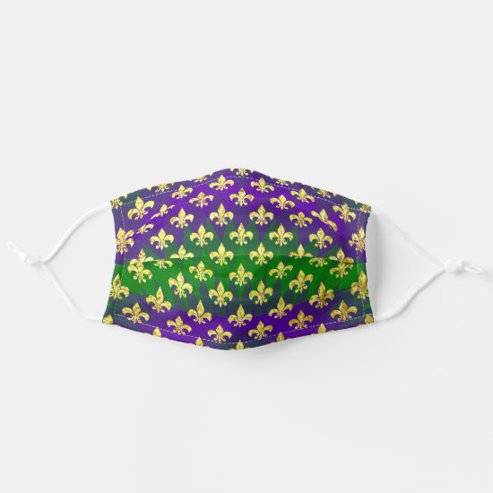 Mardi Gras Pattern Adult Cloth Face Mask