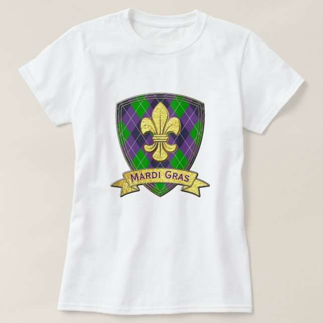 Mardi Gras Pattern mardi-gras T-Shirt (Design Front)