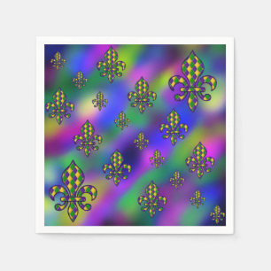 Mardi Gras Pattern Napkins