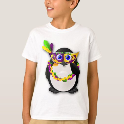 Mardi Gras Penguin T_Shirt