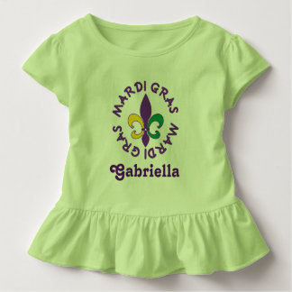 Mardi Gras Personalized Kids Toddler T-shirt Tee