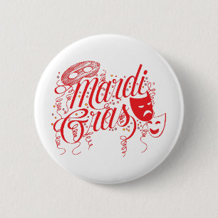 Mardi Gras Pinback Button