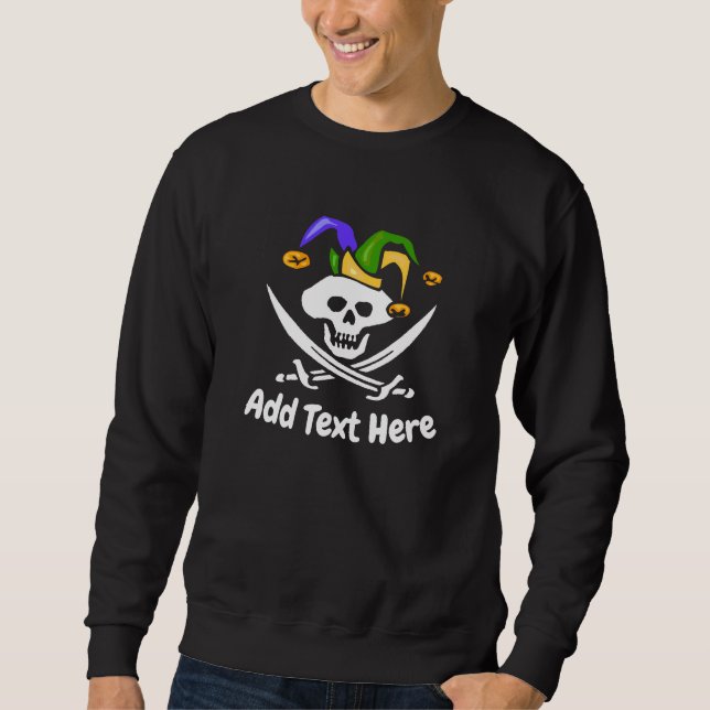 Mardi Gras Pirate T-Shirt Sweatshirt (Front)