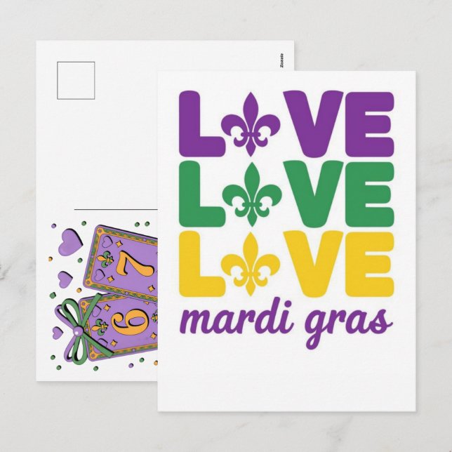 Mardi Gras Playing Cards Six Seven Deck Trucker  (Front/Back)