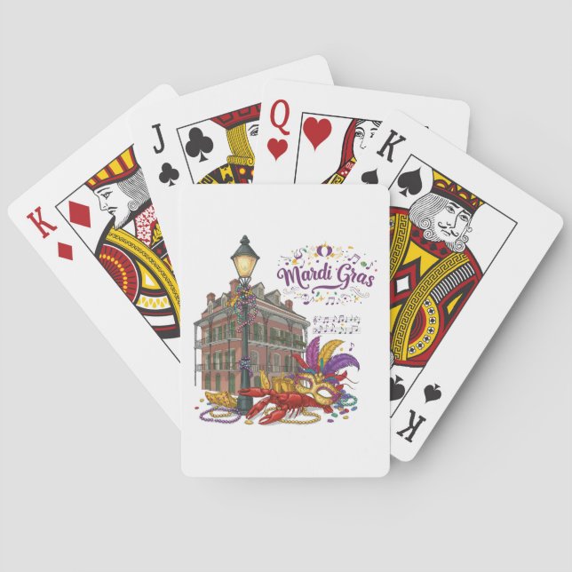 Mardi Gras Poker Cards (Back)
