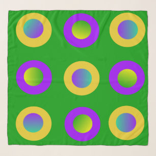 Mardi Gras Polka Dots Scarf