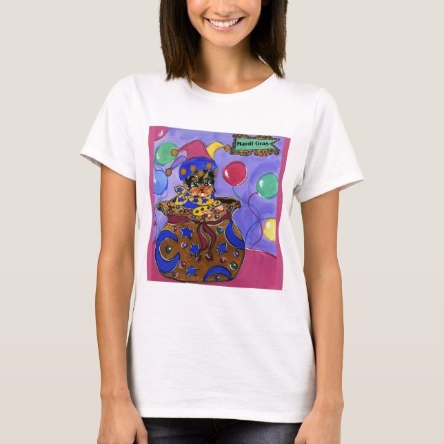 Mardi Gras Poo T-Shirt (Front)