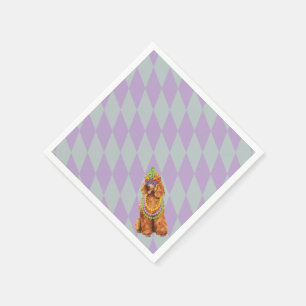 Mardi Gras Poodle Napkins