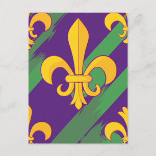 Mardi gras postcard
