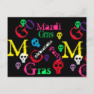 MARDI GRAS POSTCARD