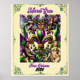 Mardi Gras Poster 2024