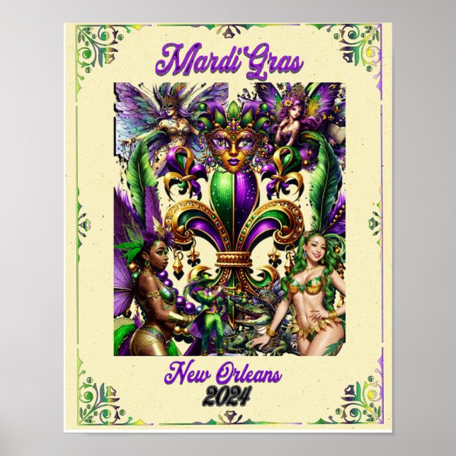 Mardi Gras Poster 2024 (Front)