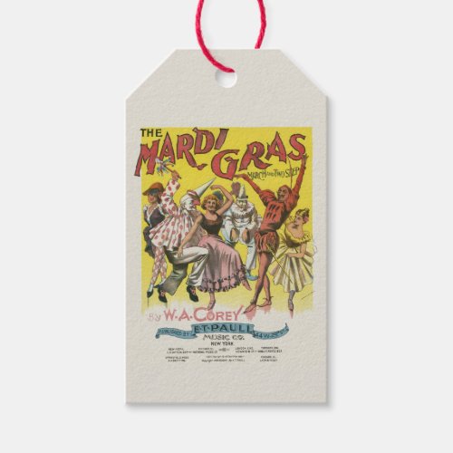 Mardi Gras Poster Gift Tags