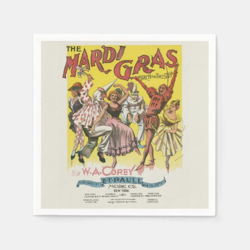 Mardi Gras Poster Napkins
