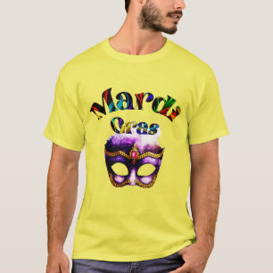 Mardi Gras - Purple Mask Fat Tuesday New Orleans T-Shirt