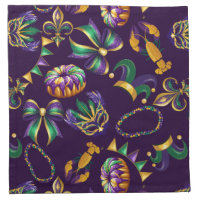 Mardi Gras Purple Pattern