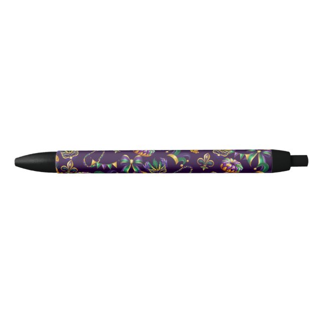 Mardi Gras Purple Pattern Pen (Front)