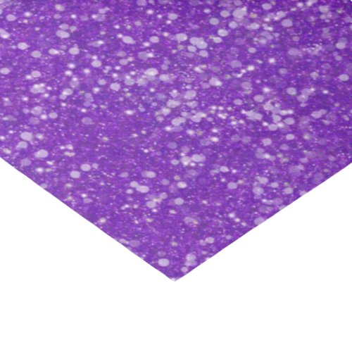 Mardi Gras Purple Solid Color Faux Glitter Bling Tissue Paper
