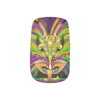 Mardi Gras Queen 1 Minx Nail Art