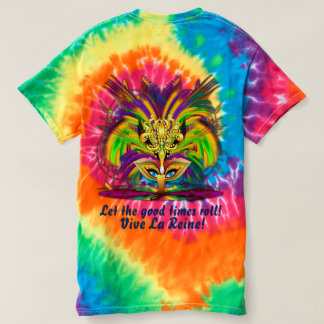 Mardi Gras Queen 3 view notes below T-shirt