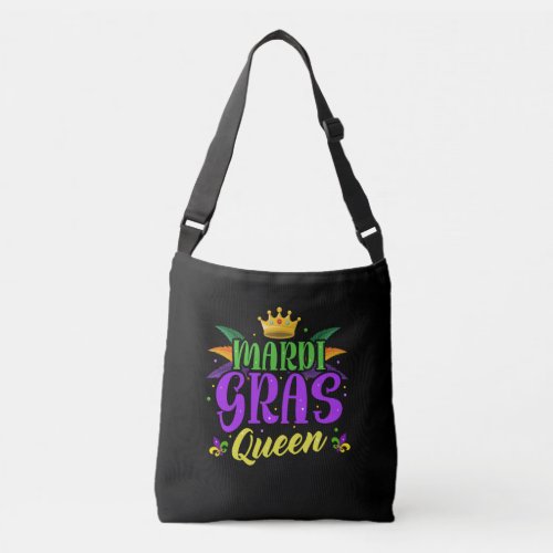 Mardi Gras Queen Crossbody Bag