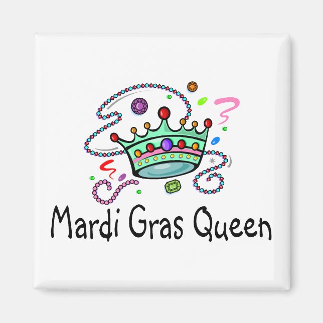 Mardi Gras Queen Magnet (Front)
