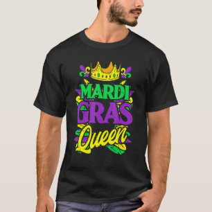 Mardi Gras Queen Mask Party New Orleans Carnival S T-Shirt