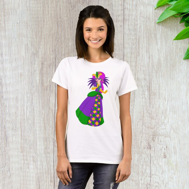 Mardi Gras Queen Masquerade Ball T-Shirt (Creator Uploaded)