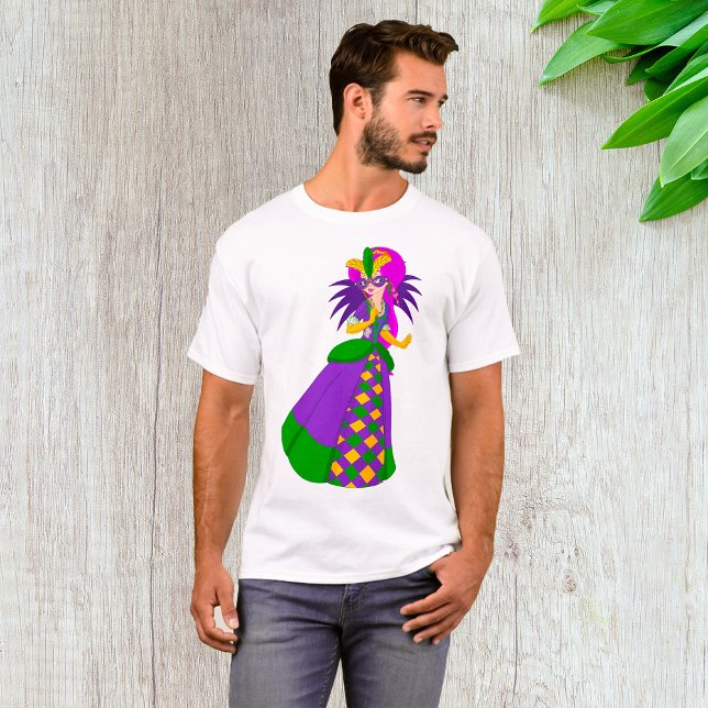 Mardi Gras Queen Masquerade Ball T-Shirt (Creator Uploaded)