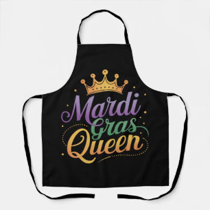 Mardi Gras Queen Parade Costume Party Apron